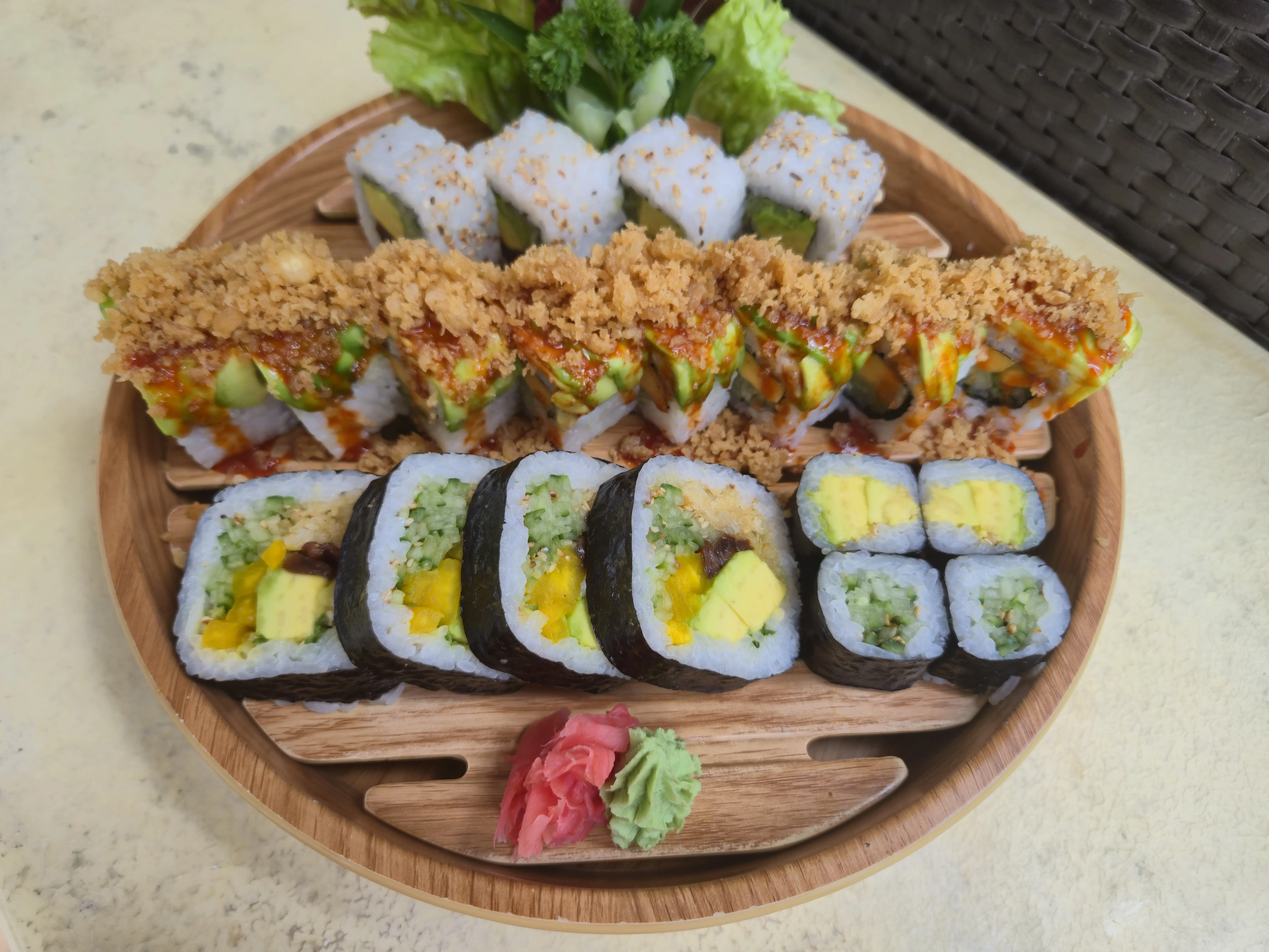 Instagram post - Vegetable sushi roll